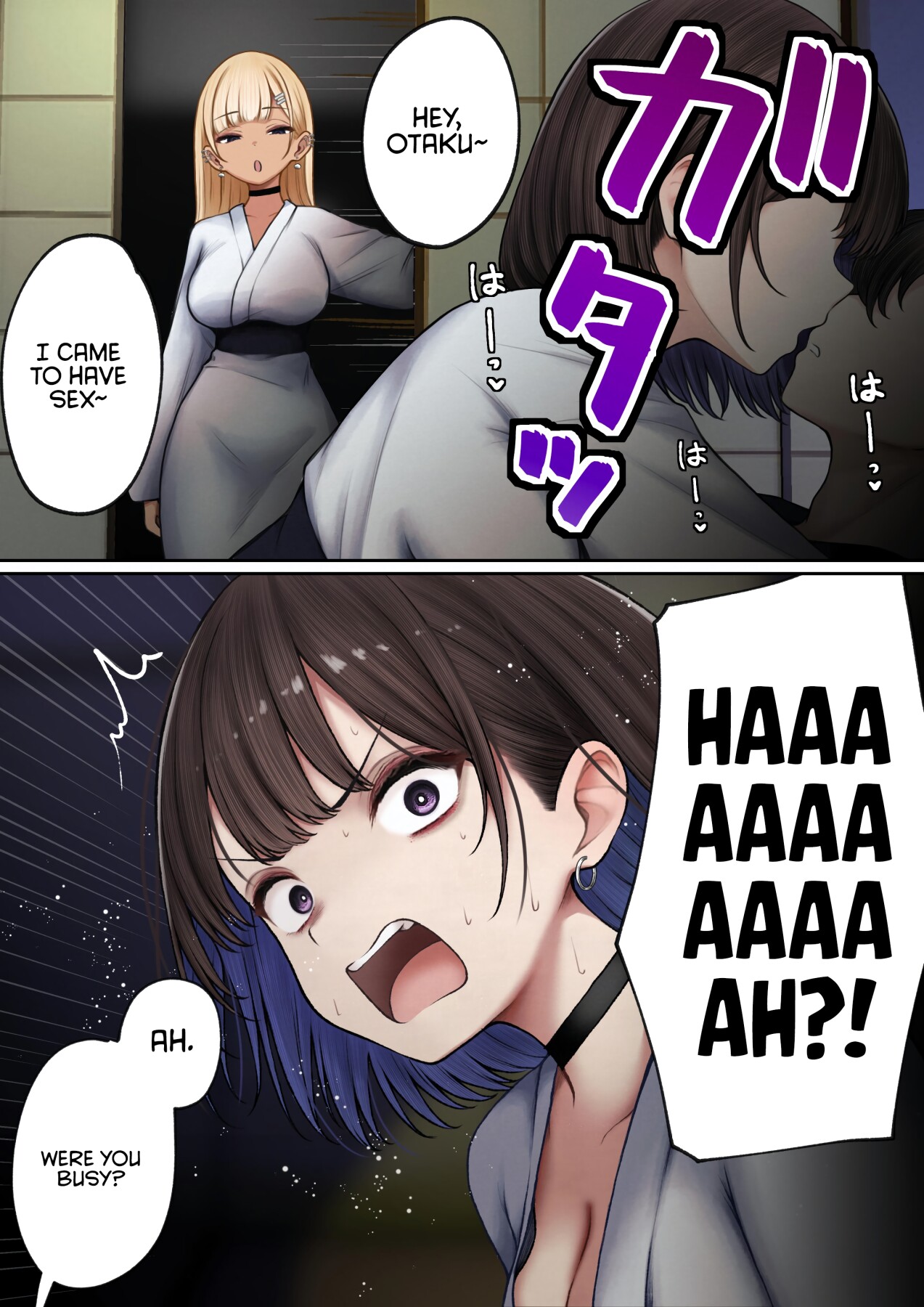 Hentai Manga Comic-The story of how my bedroom became my gyaru childhood friend's fuck-room: onsen ryokan book-Read-26